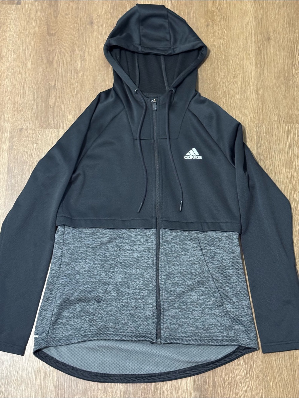 Adidas Active Wear Climawarm Jacket Women's Full Zip Black Grey Small